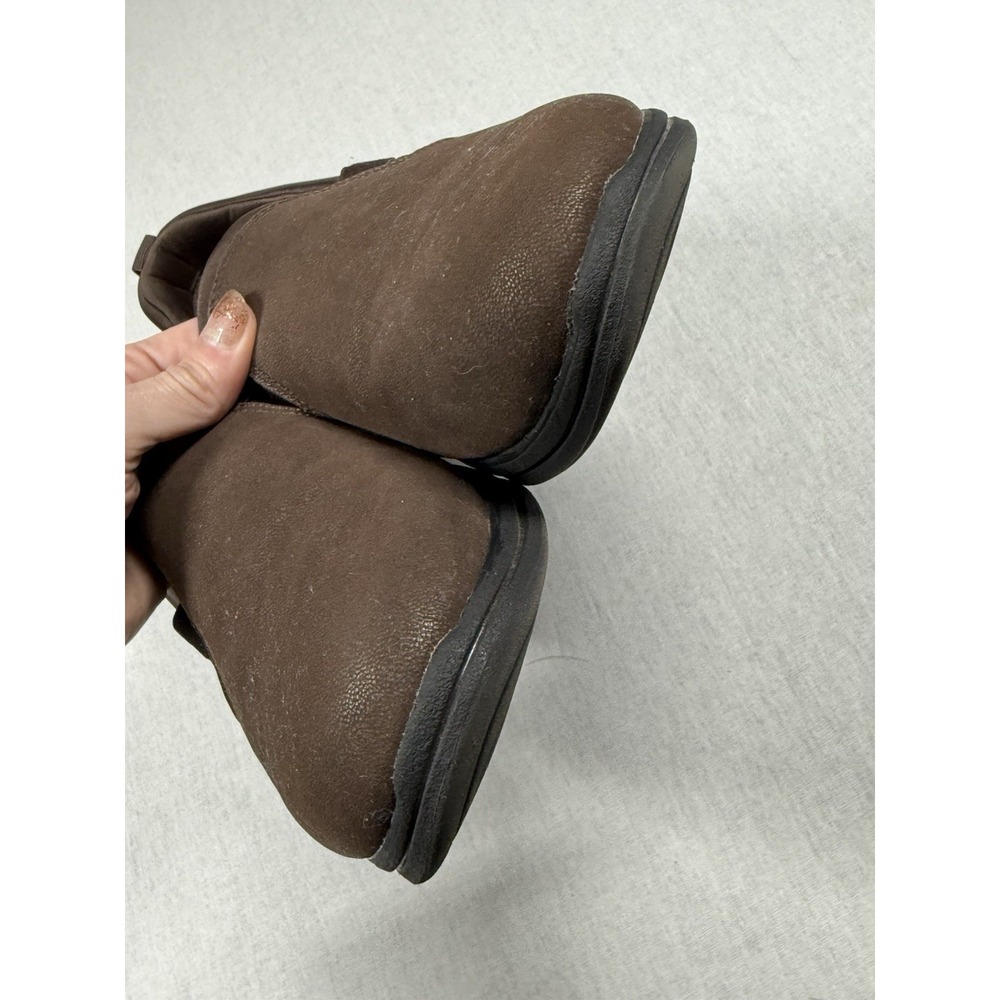 Clarks Cloudsteppers Loafers Women 11‎ Slip On Brown Faux Leather Comfort Shoes - Picture 3 of 10